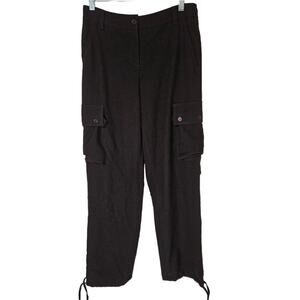 Cambio black knit cargo pants. Size 6